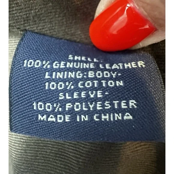 VTG 80's Daniel Cremieux Mens Sz XL Aged Leather Bomber Brown Burnished Jacket - Picture 12 of 16